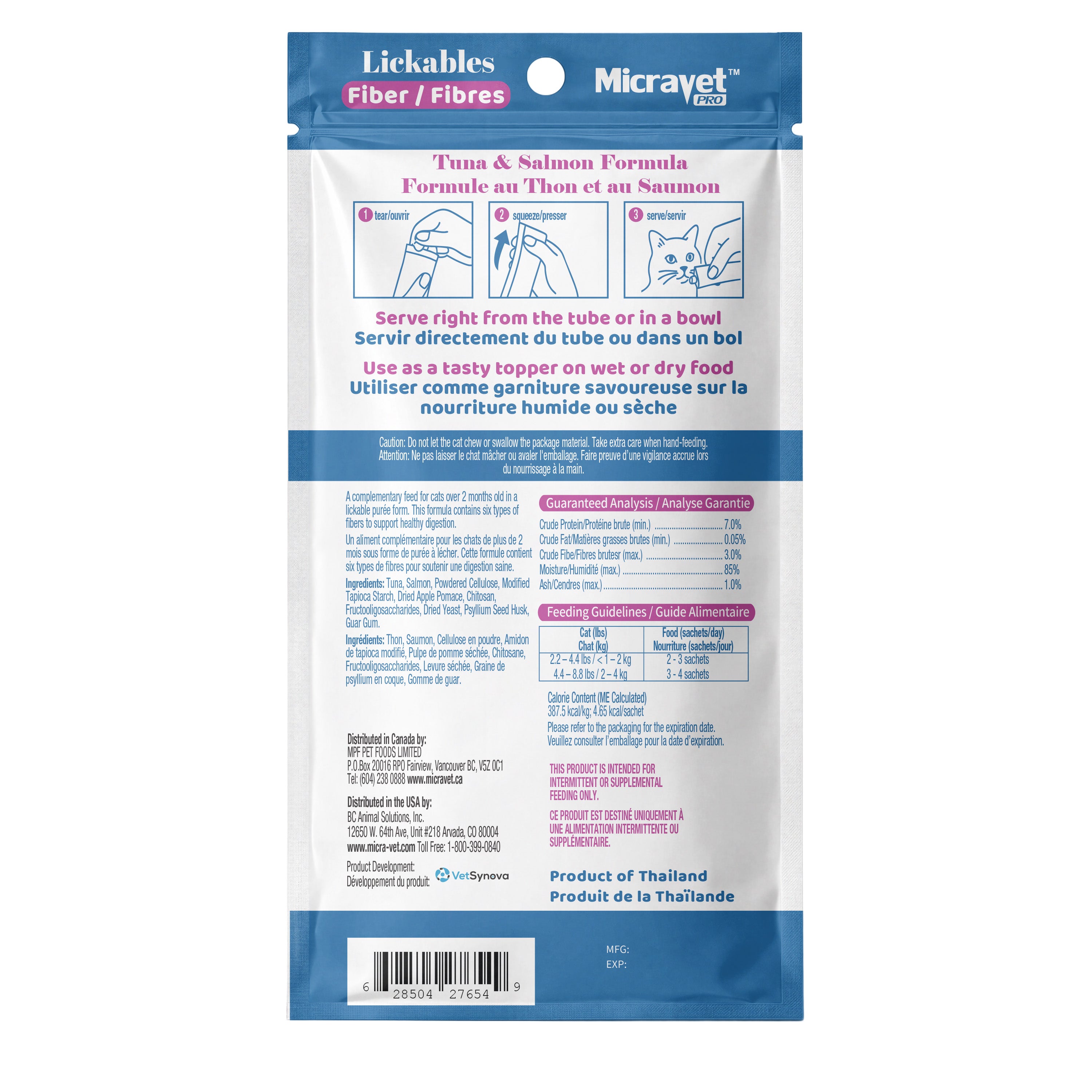 Micravet Lickables -Bio (Tuna & Salmon Fomula)